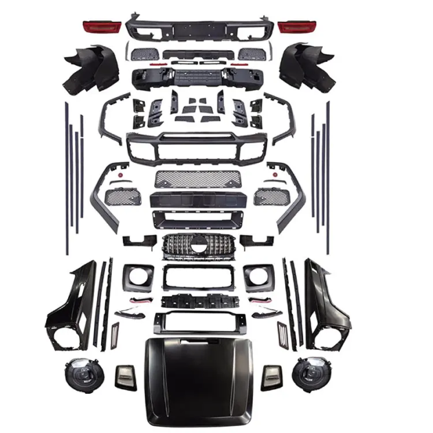 BENZ W463 2000-2018 BRS Style Car Bumper Front Lip Rear Diffuser Side Skirt Vents Spoiler Body Kit