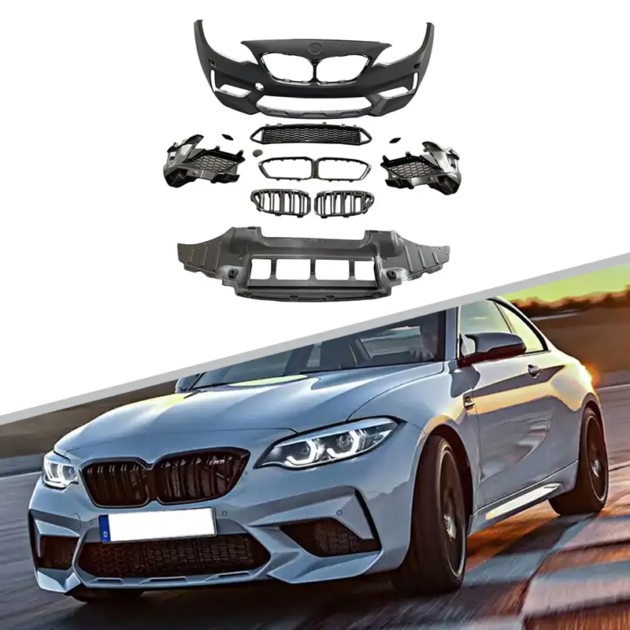 BMW F87 M2C Style PP ABS Car Front Rear Bumper Body Kit