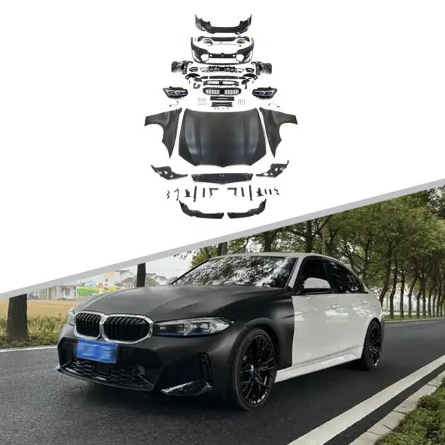 BMW F30 F35 G20 LCI M-Tech Style Body Kit Hood Fender Front Rear Bumper Lip Headlight Tail Light Lamp