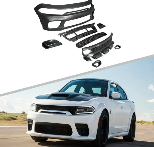 Dodge Charger 2015+ SRT Style Front Bumper Front Lip Without Fog Lamp Hole Car Bumper