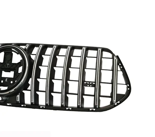 BENZ AMG53 W167 2020+Auto Accessories GT 1.1 Style Silver Color Car Front Bumper Lip Grille - Image 3