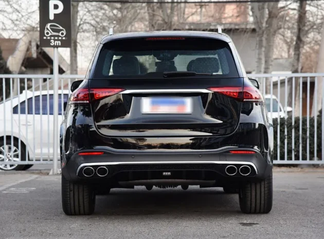 GBENZ X167 GLE AMG 2019-2022 Rear Diffuser With Silver Black Tips - Image 6