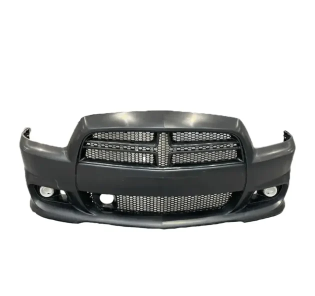Dodge Charger 2008-2014 SRT Style Front Bumper Front Lip - Image 4