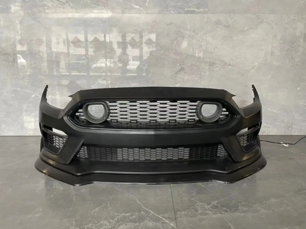 Ford Mustang 2015-2017 Front Bumper Front Lip Rear Diffuser Side Skirt With Grille Light - Image 5
