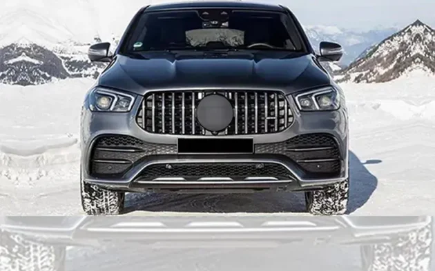 BENZ AMG53 W167 2020+ Style Black Color Car Front Bumper Lip Grille - Image 5
