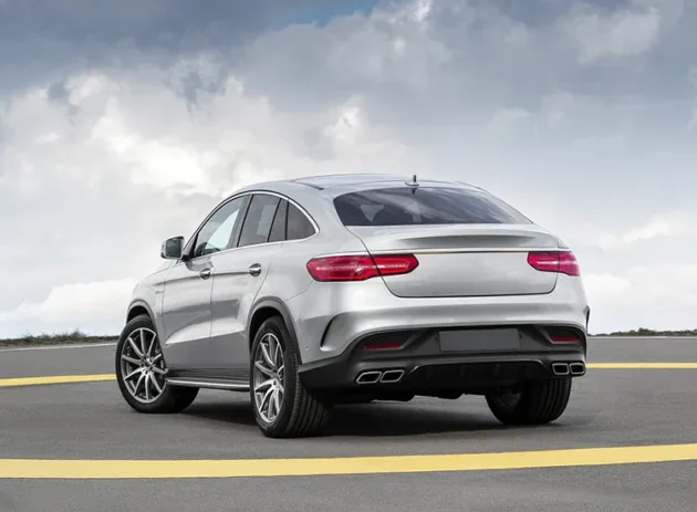 BENZ X292 AMG Coupe 2015-2018 Rear Diffuser With Silver Black Tips - Image 6