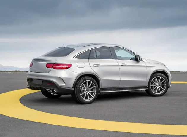 BENZ X292 AMG Coupe 2015-2018 Rear Diffuser With Silver Black Tips - Image 4
