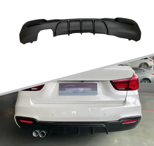 BMW F34 M-Tech Bumper Rear Diffuser Single Outlet Dual Hole