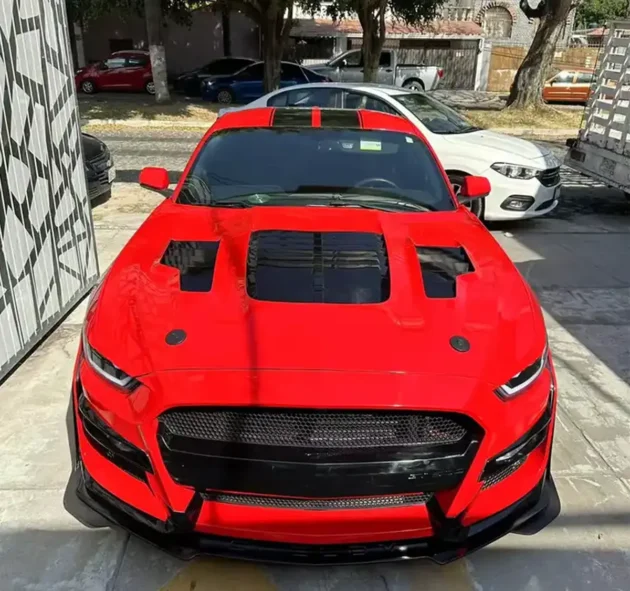Ford Mustang 2018-2022 car hood GT500 KR Style Aluminum Hood Car Parts - Image 3