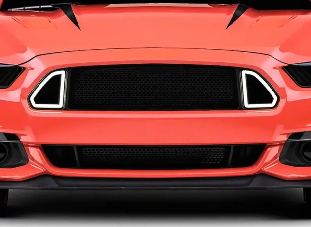 Mustang 2015-2017 Bumper Front Grille With LED Light - Image 4