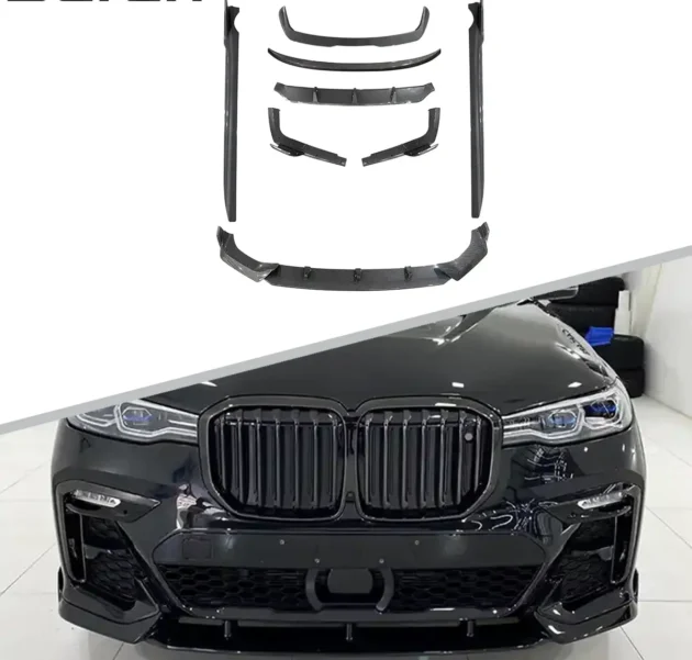 BMW X7 G07 M-Tech Body Kit X7 Gloss Black Knight Style Aero Kit