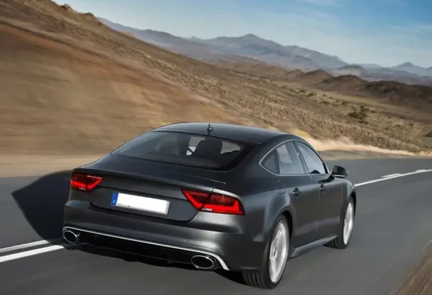 AUDI A7 2012-2015 Normal RS7 Style Car Bumper Rear Diffuser With Tail Pipe - Image 3
