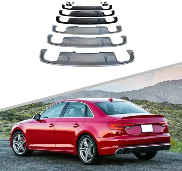 AUDI A4 2016-2019 Rear Bumper Diffuser