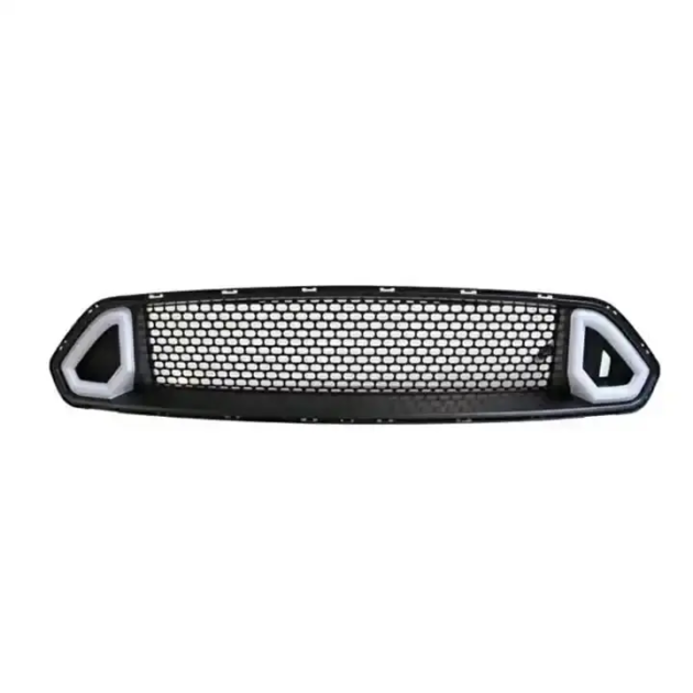 Mustang 2018-2022 Rock Style Car Bumper Body Parts Upper Front Grille With LED Light - Image 2