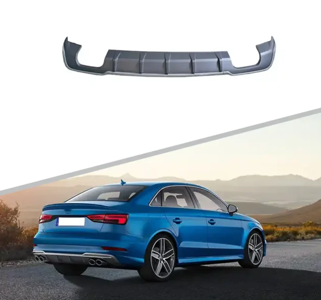AUDI A3 Sedan 2017-2020 Bumper Rear Diffuser