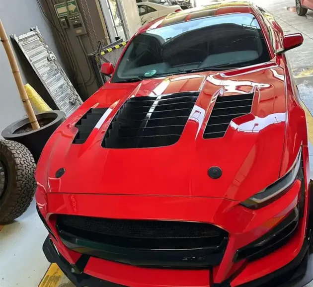 Ford Mustang 2018-2022 car hood GT500 KR Style Aluminum Hood Car Parts - Image 5