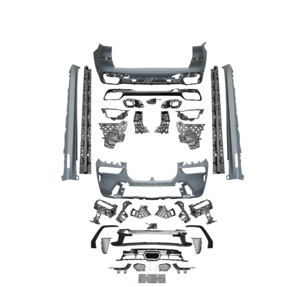 23 BMW X7 Luxury upgraded Sport body kit M-tech style Auto Body Kit Front Bumper Grille - Image 2