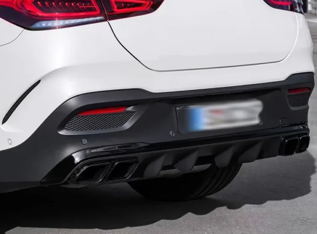 BENZ C167 GLE Coupe 2020-2022 Rear Diffuser WIth Silver Black Tips - Image 4