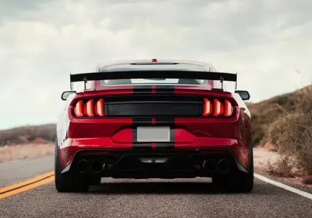 Ford Mustang 2018-2022 GT500 Style Car Rear Bumper Exhaust Tips - Image 4