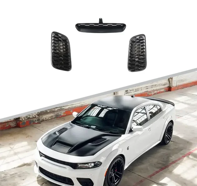 Charger 2015+ SRT Redeye Style Front Bumper Aluminum Hood Vents