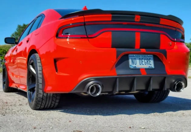 Dodge Charger 2015-2022 GT Style PP Rear Diffuser Lip Bumper Normal Bumper - Image 5