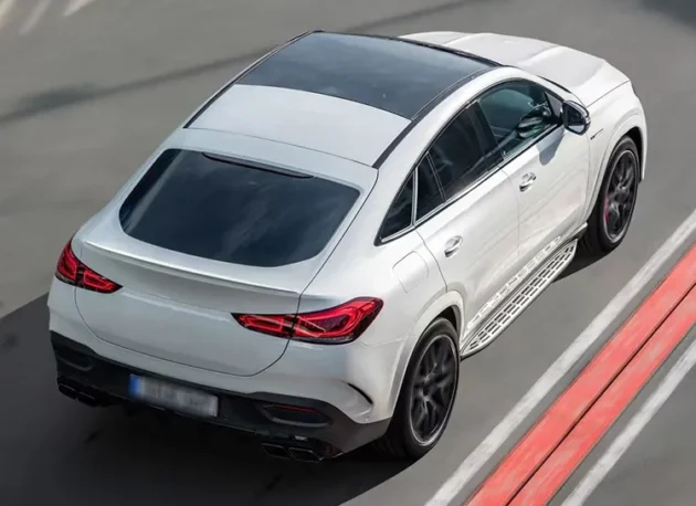 BENZ C167 GLE Coupe 2020-2022 Rear Diffuser WIth Silver Black Tips - Image 5