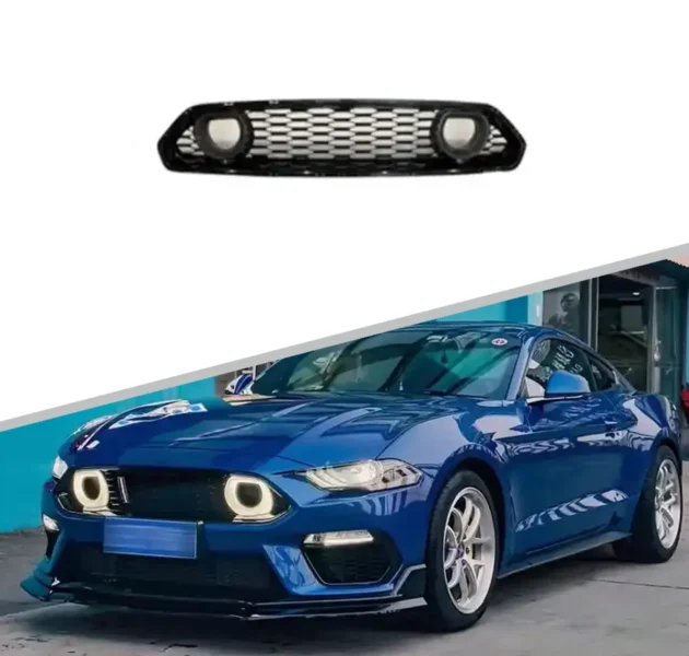 Ford Mustang 2018-2022 Car Auto Parts Mach1 Style Front Bumper Grille Lip