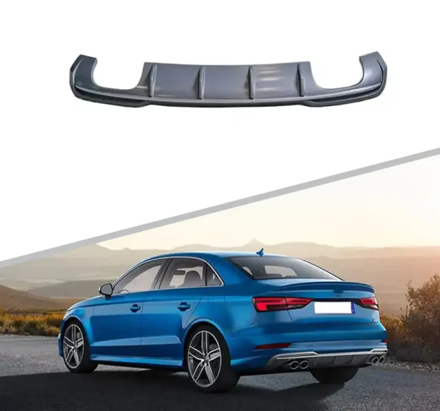 AUDI A3 Sedan 2017-2020 Bumper Rear Diffuser