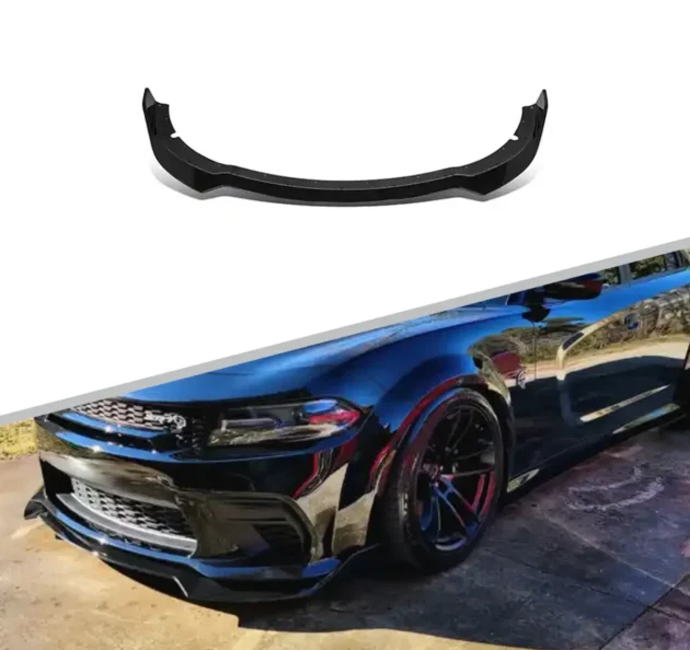 Dodge Charger 2015-2022 Sport Style Black Front Lip SRT Bumper