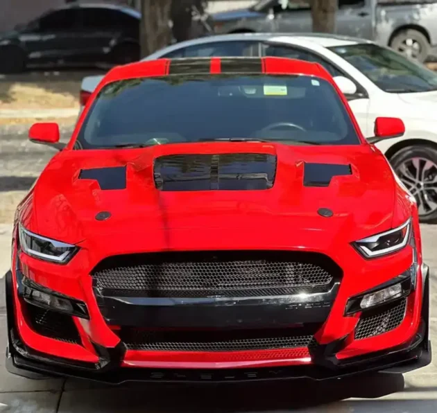 Ford Mustang 2018-2022 car hood GT500 KR Style Aluminum Hood Car Parts - Image 6