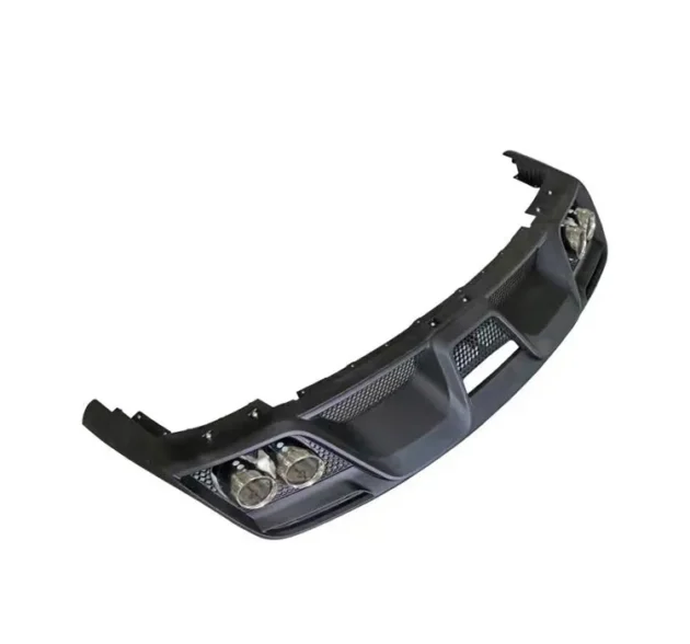 Mustang 2015-2017 GT350 Style Car Bumper Rear Diffuser Lip With Tail Tips Pipe - Image 2