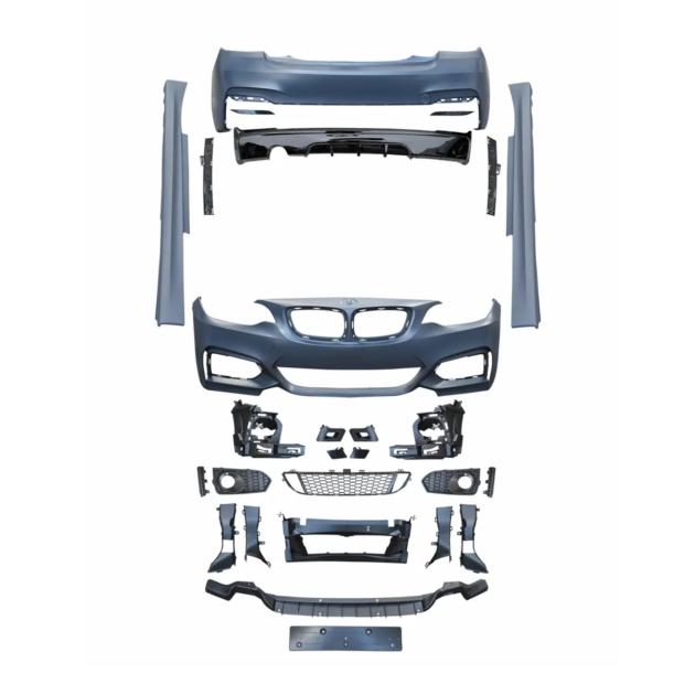 Car Conversion 2 Series M-tech Bodykit F22 F23 Car Bumpers Rear Bumper Side Skirts Grille Body Kits