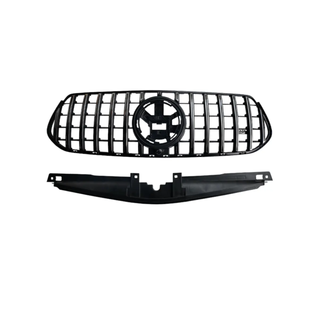 Mercedes Benz GLE Class 2024+ Black Silver Color Car Front Grille Fit - Image 4