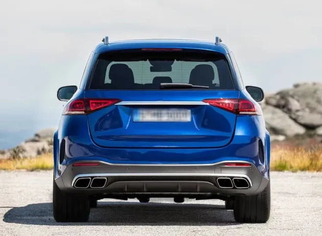 BENZ X167 GLE AMG 2019-2022 Rear Diffuser With Silver Black Tips - Image 4
