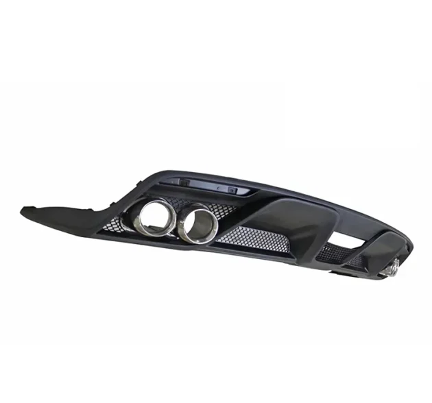Mustang 2015-2017 GT350 Style Car Bumper Rear Diffuser Lip With Tail Tips Pipe - Image 3