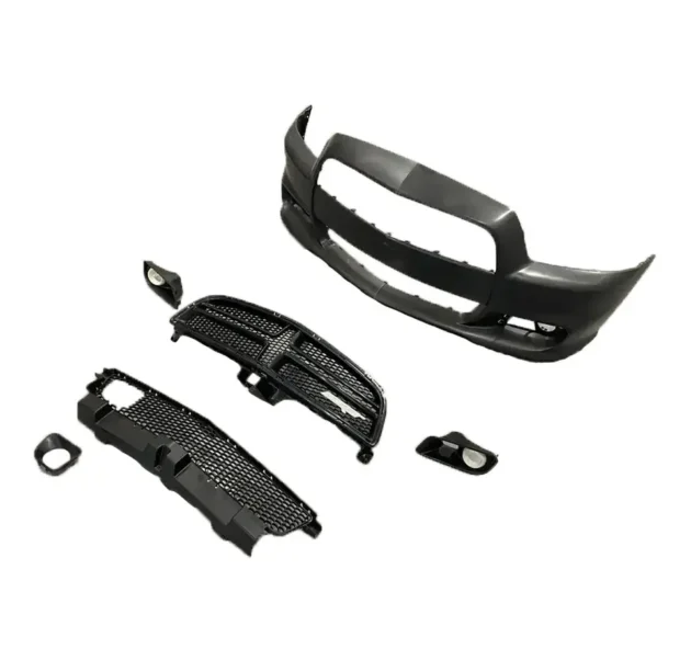 Dodge Charger 2008-2014 SRT Style Front Bumper Front Lip - Image 3