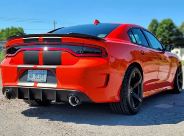 Dodge Charger 2015-2022 GT Style PP Rear Diffuser Lip Bumper Normal Bumper - Image 4