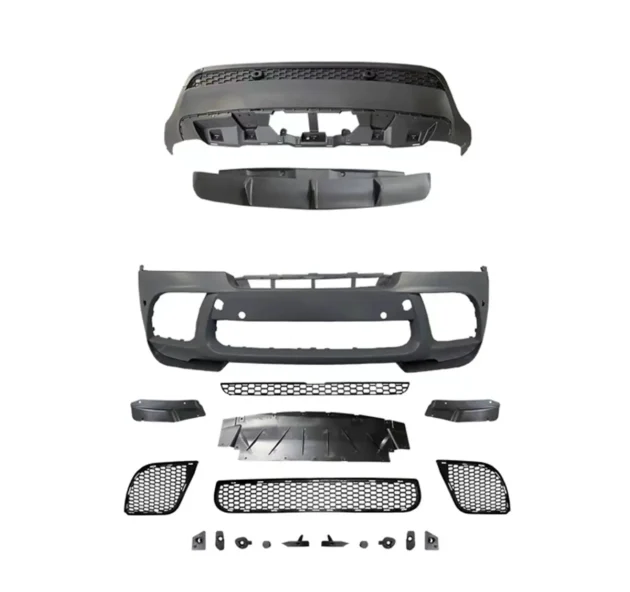 BMW X6 E71 upgrade X6M front bumper rear lip front grille spoiler Tail pipes body kits Car parts Mp Body kit - Image 4