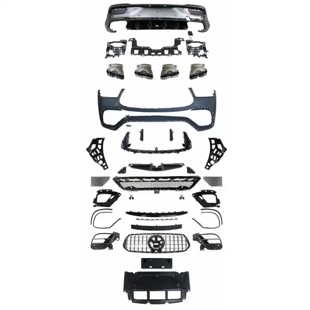 BENZ C167 2020-2022 Car Bumper Front Lip Rear Diffuser Side Skirt Facelift Body Kit - Image 2