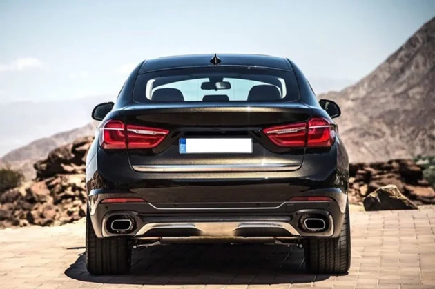 BMW X6 F16 Stainless Steel Rear Diffuser With Tail Pipe - Image 3