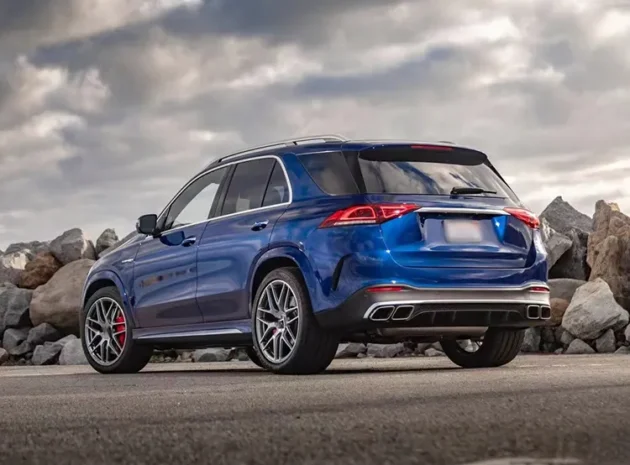 BENZ X167 GLE AMG 2019-2022 Rear Diffuser With Silver Black Tips - Image 5
