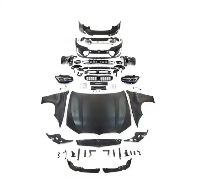BMW F30 F35 G20 LCI M-Tech Style Body Kit Hood Fender Front Rear Bumper Lip Headlight Tail Light Lamp - Image 2