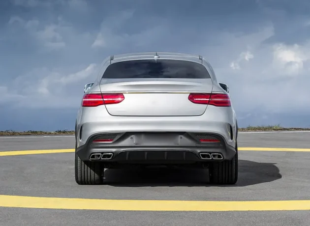 BENZ X292 AMG Coupe 2015-2018 Rear Diffuser With Silver Black Tips - Image 5