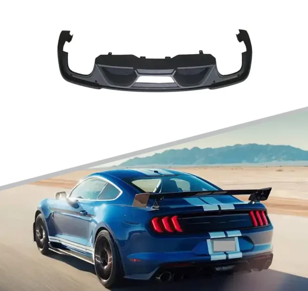 Mustang 2018-2022 GT350 Style Car Bumper Rear Diffuser Lip