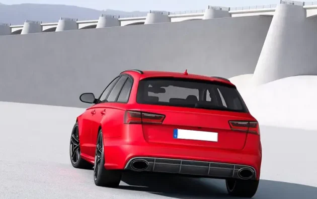 AUDI A6 2016-2018 Bumper Rear Diffuser With Tips - Image 4