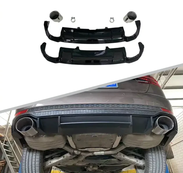 AUDI A4 2016-2019 Bumper Rear Diffuser Accessories