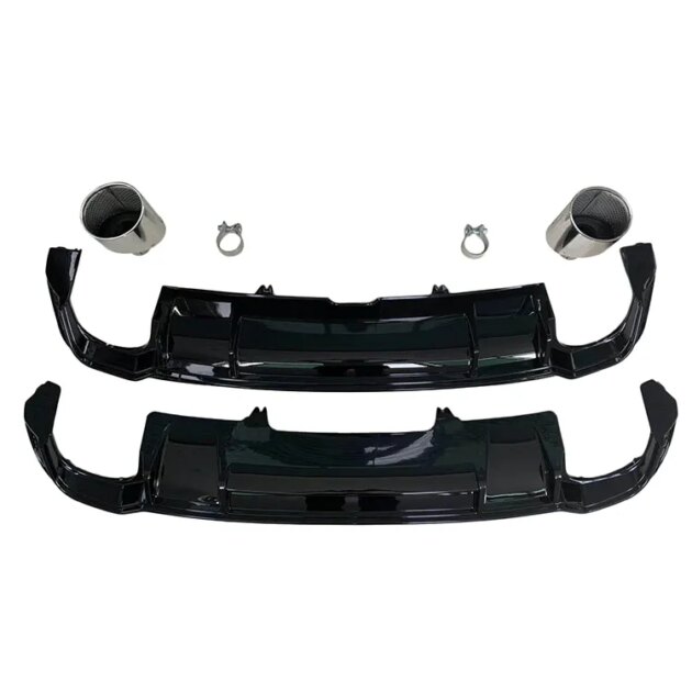 AUDI A4 2016-2019 Bumper Rear Diffuser Accessories - Image 2