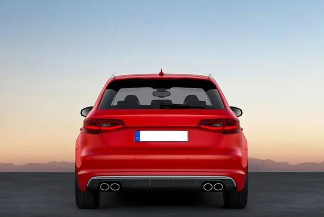 AUDI A3 Hatchback 2013-2016 Normal S3 Style Car Bumper Rear Diffuser - Image 4
