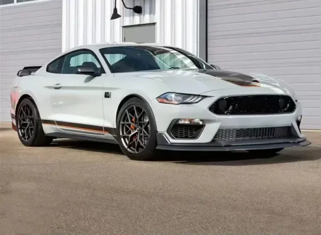 Ford Mustang 2018-2022 Mach1 Style Car Front Bumper Front Lip Rear Diffuser Side Skirt Vents Spoiler Body Kit - Image 4