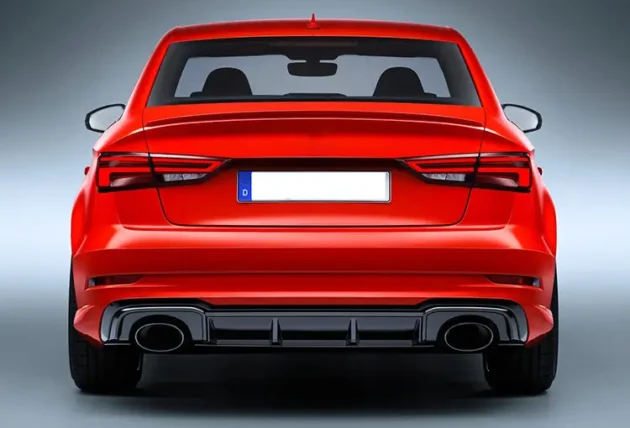 AUDI A3 Sedan Normal 2013-2016 Rear Diffuser With Tips - Image 5